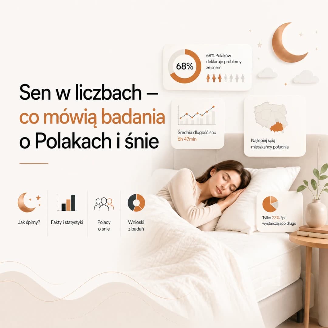 Sen w liczbach — co mówią badania o Polakach i śnie